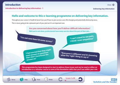 NHS: Delivering Difficult Information